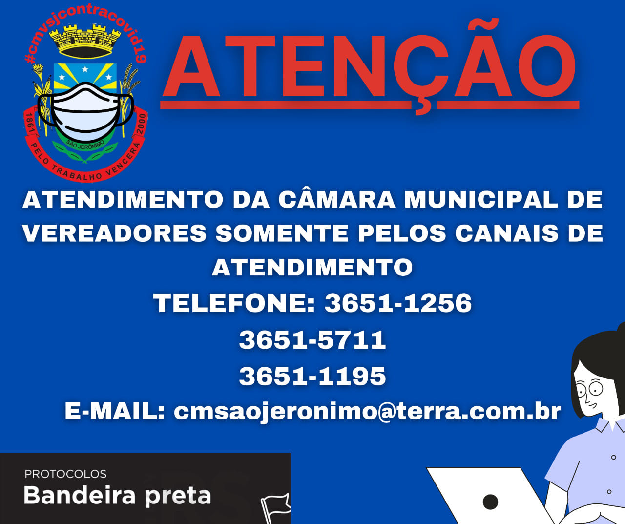 Atendimento Câmara de Vereadores