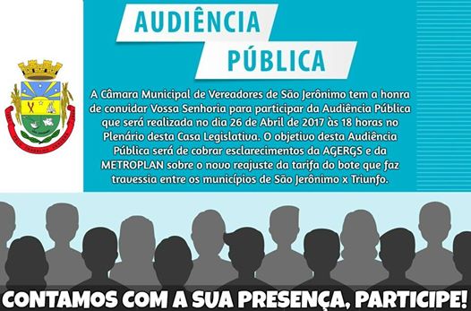 Audiência Pública 26/04/2017