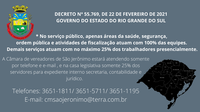 Comunicado Câmara São Jerônimo