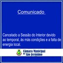 Comunicado Cancelamento 