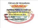 Convite audiência Pública da Prefeitura de São Jerônimo