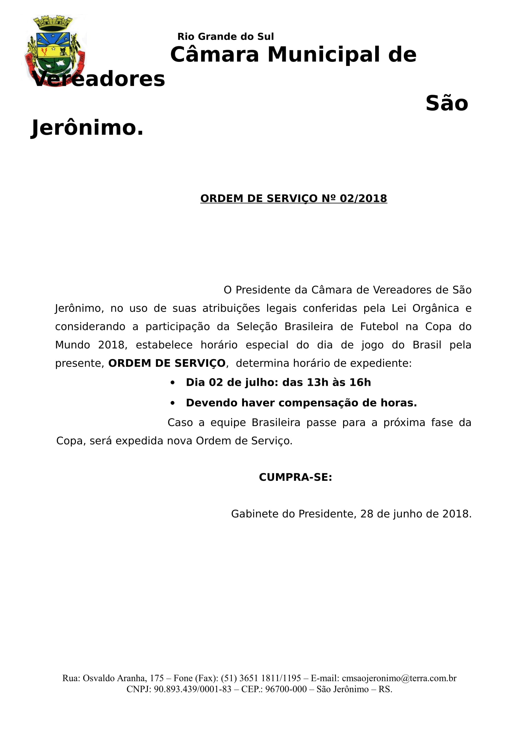 Ordem de Serviço