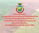 Para participar de Licitações ou Contratação Direta na Câmara Municipal de São Jerônimo