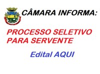 PROCESSO SELETIVO PRA SERVENTE