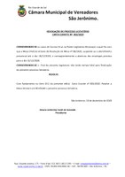 REVOGAÇÃO DE PROCESSO LICITATÓRIO   CARTA CONVITE Nº  003/2020