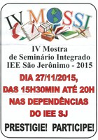 V Seminário Integrado do IEE São Jerônimo 2015.