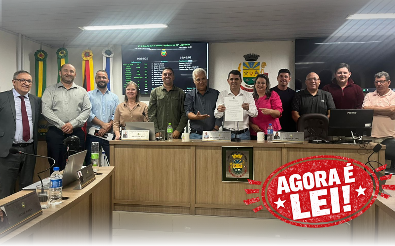 LEI QUE CRIA A APA NA REGIÃO DO RIO JACUÍ É PROMULGADA NA CÂMARA